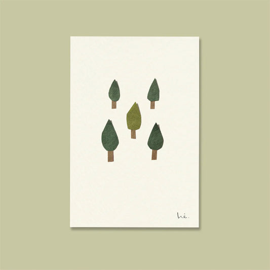 forest postcard