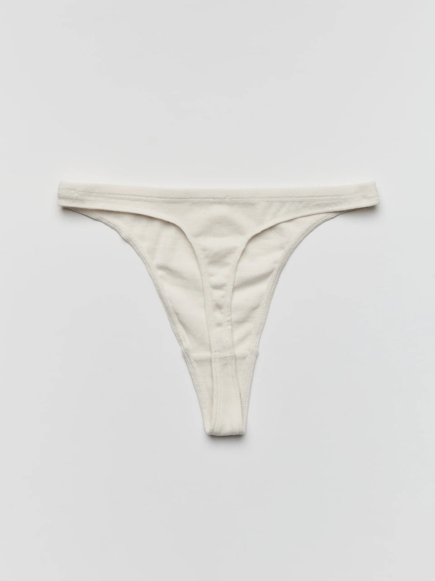 organic unbleached cotton thong