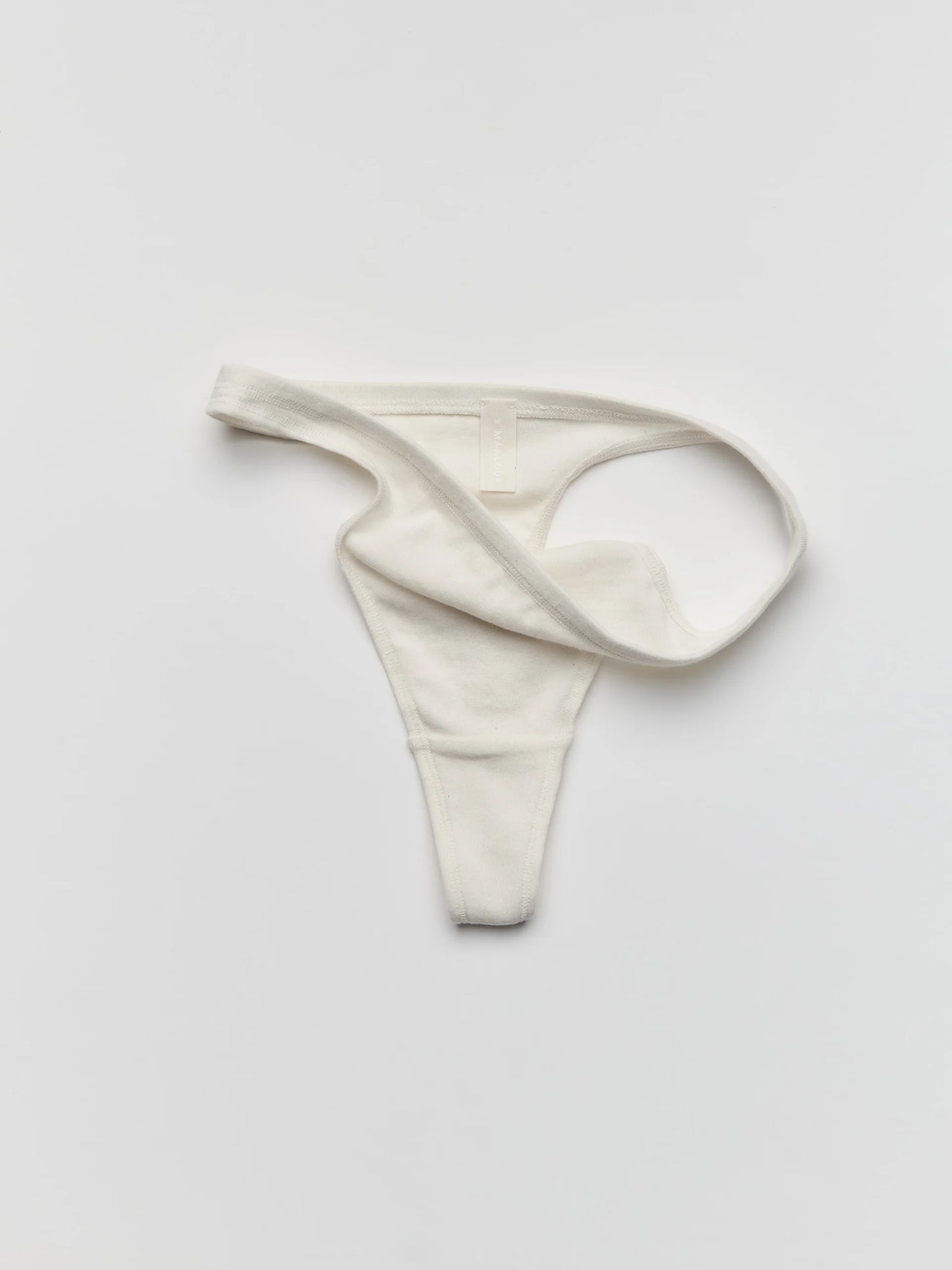 organic unbleached cotton thong