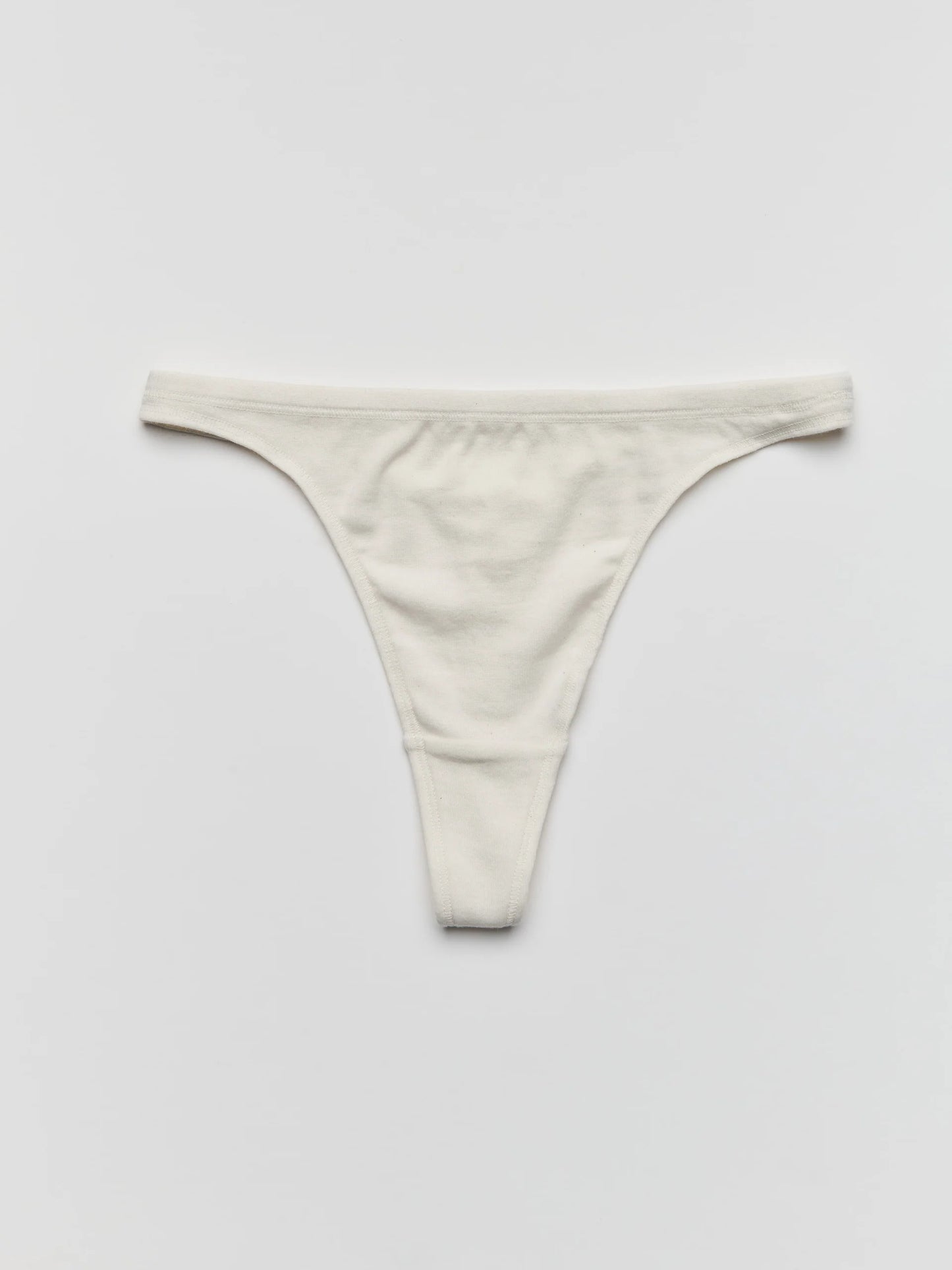 organic unbleached cotton thong