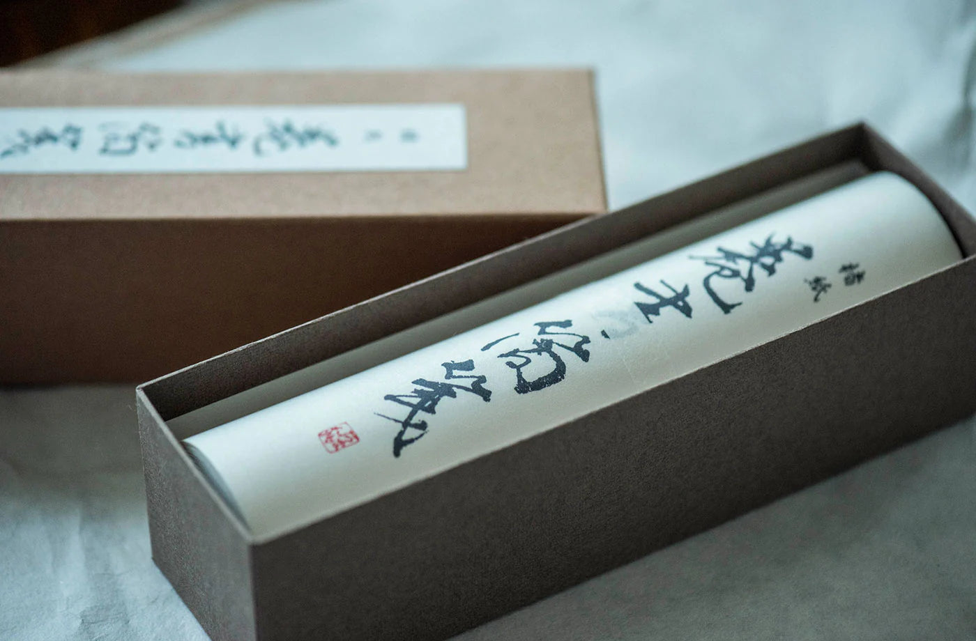 boxed washi scroll kozo
