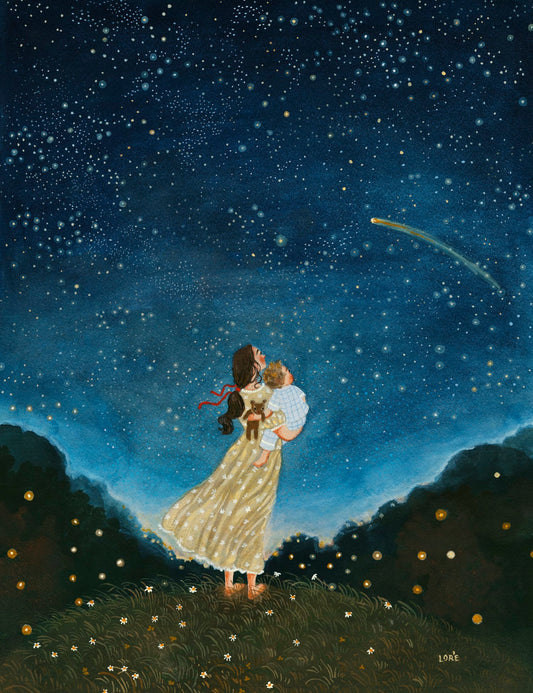 second star to the right art print