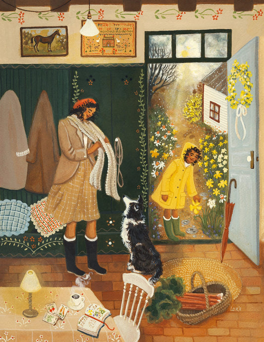 snow to rain art print