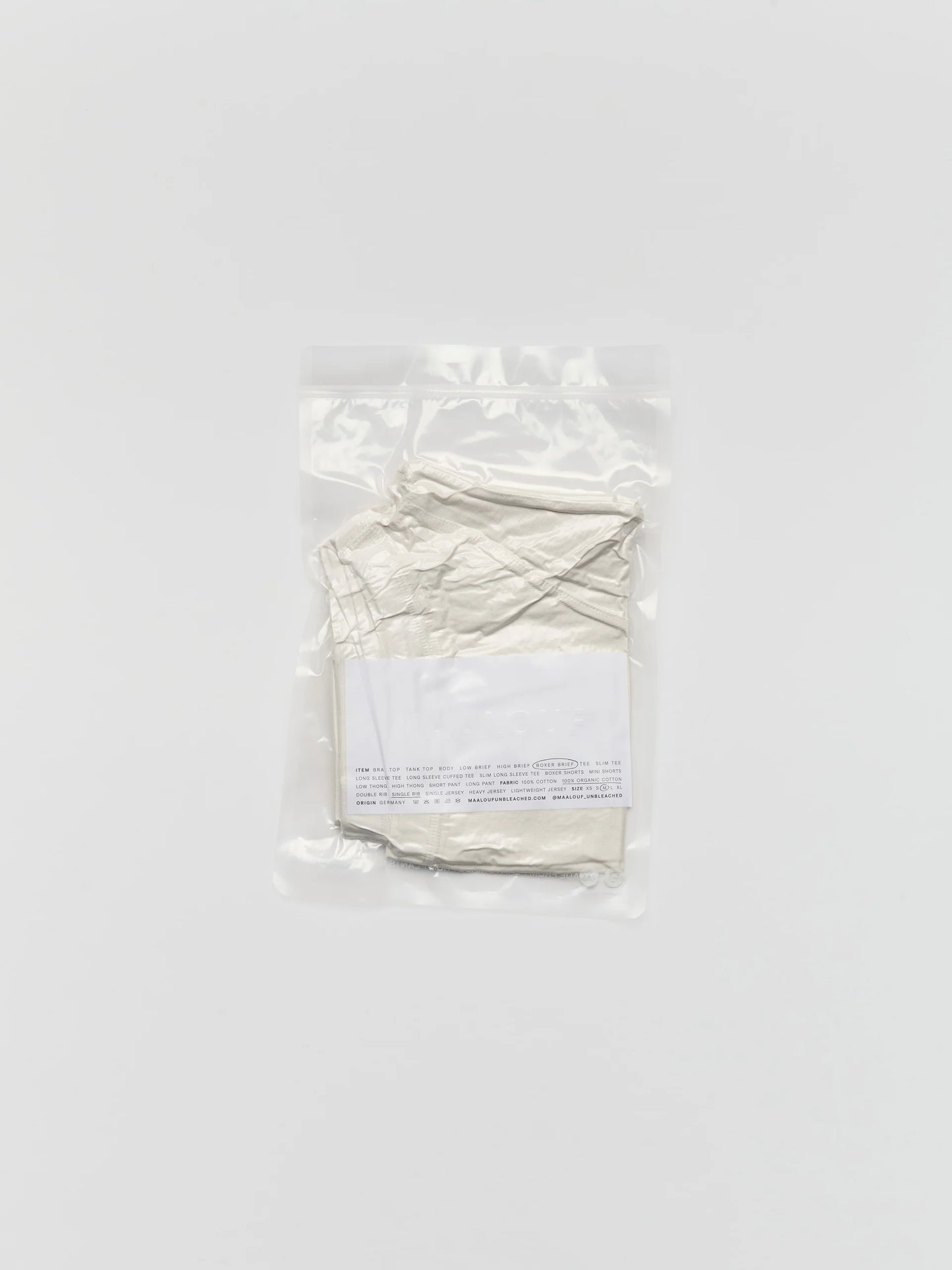 organic unbleached cotton boxer brief