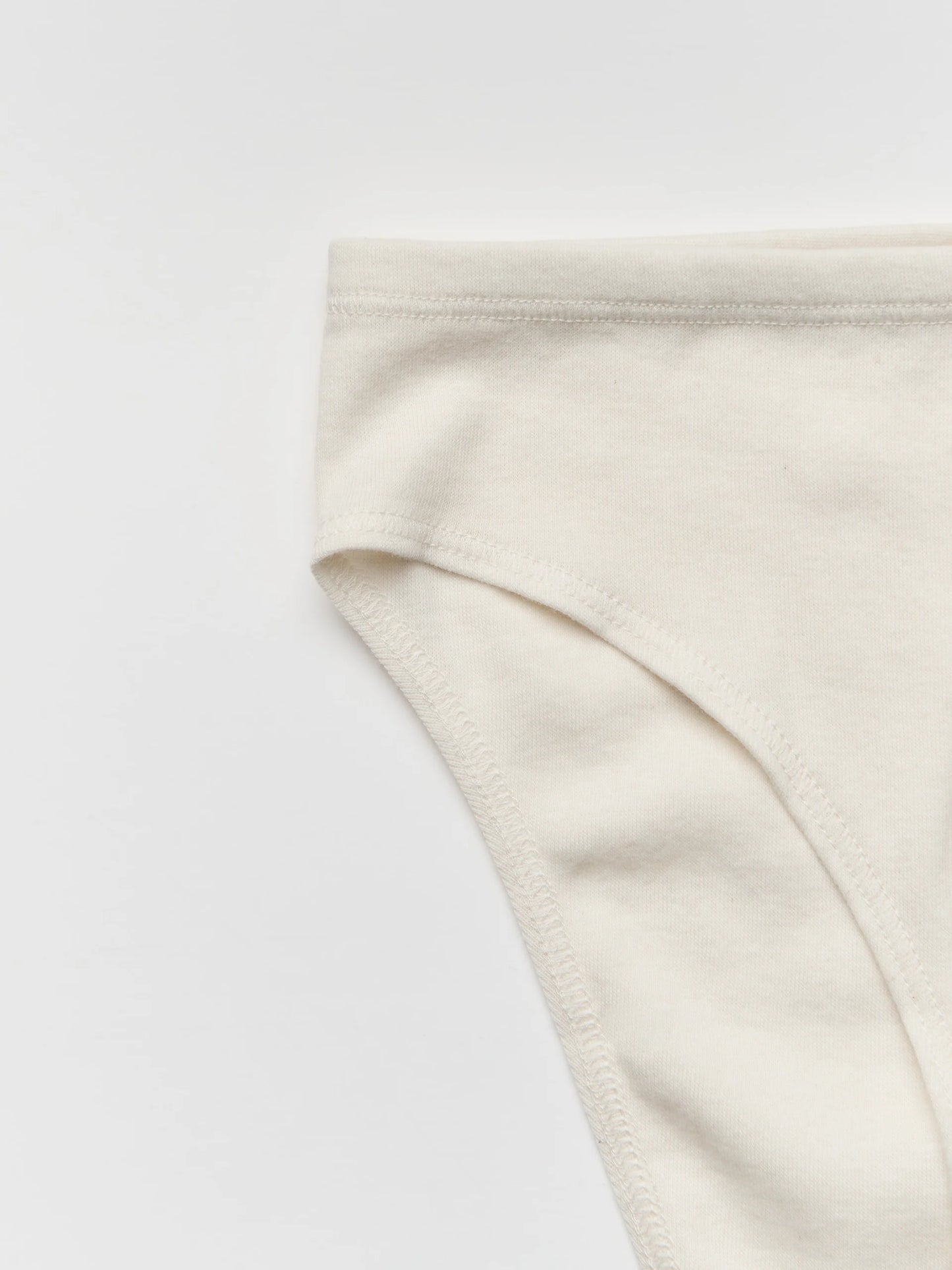 organic unbleached cotton low brief