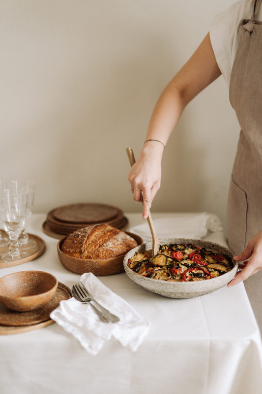 terrazzo baking bowl