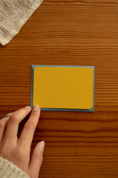 mini card and envelope - various colors