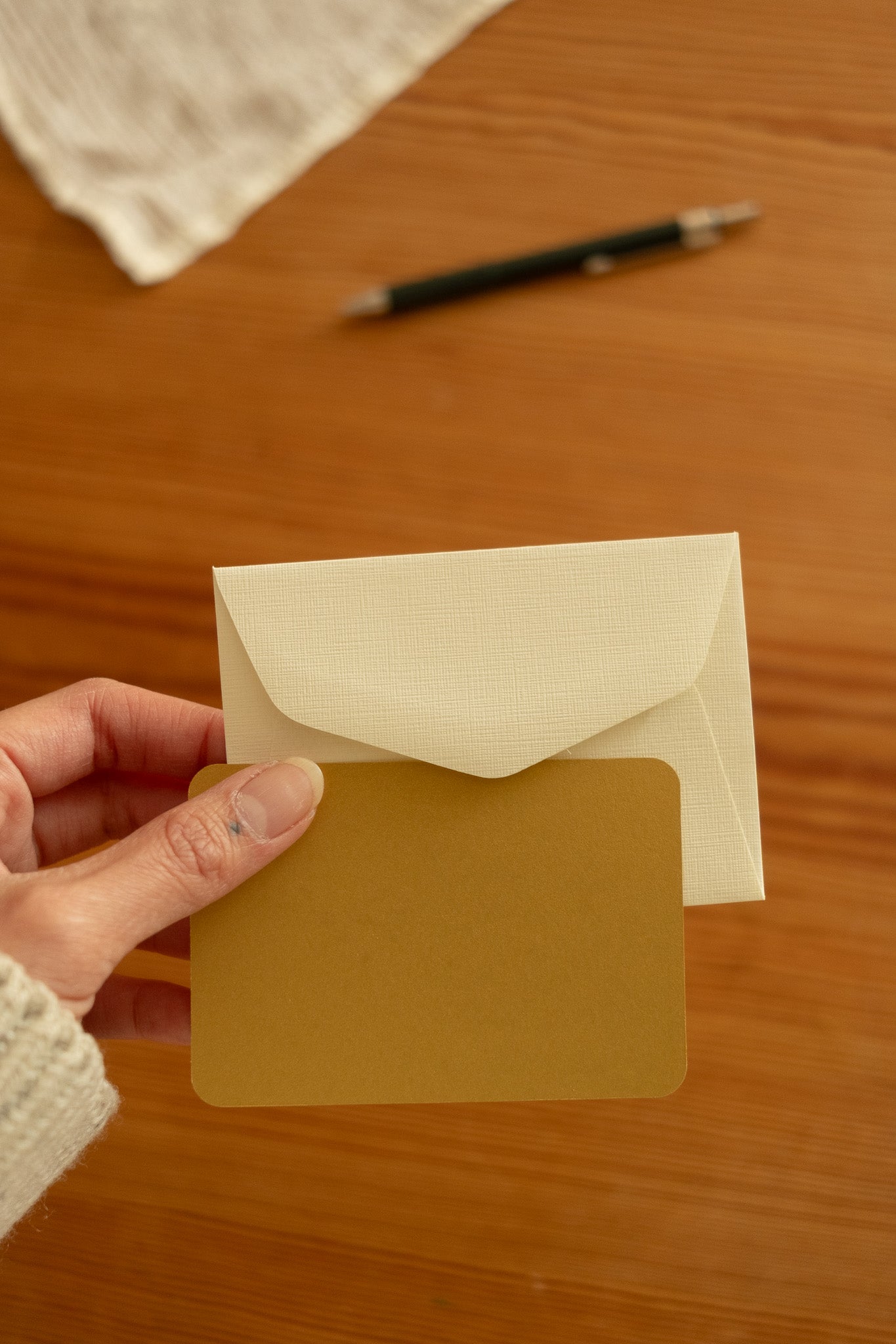 mini card and envelope - various colors