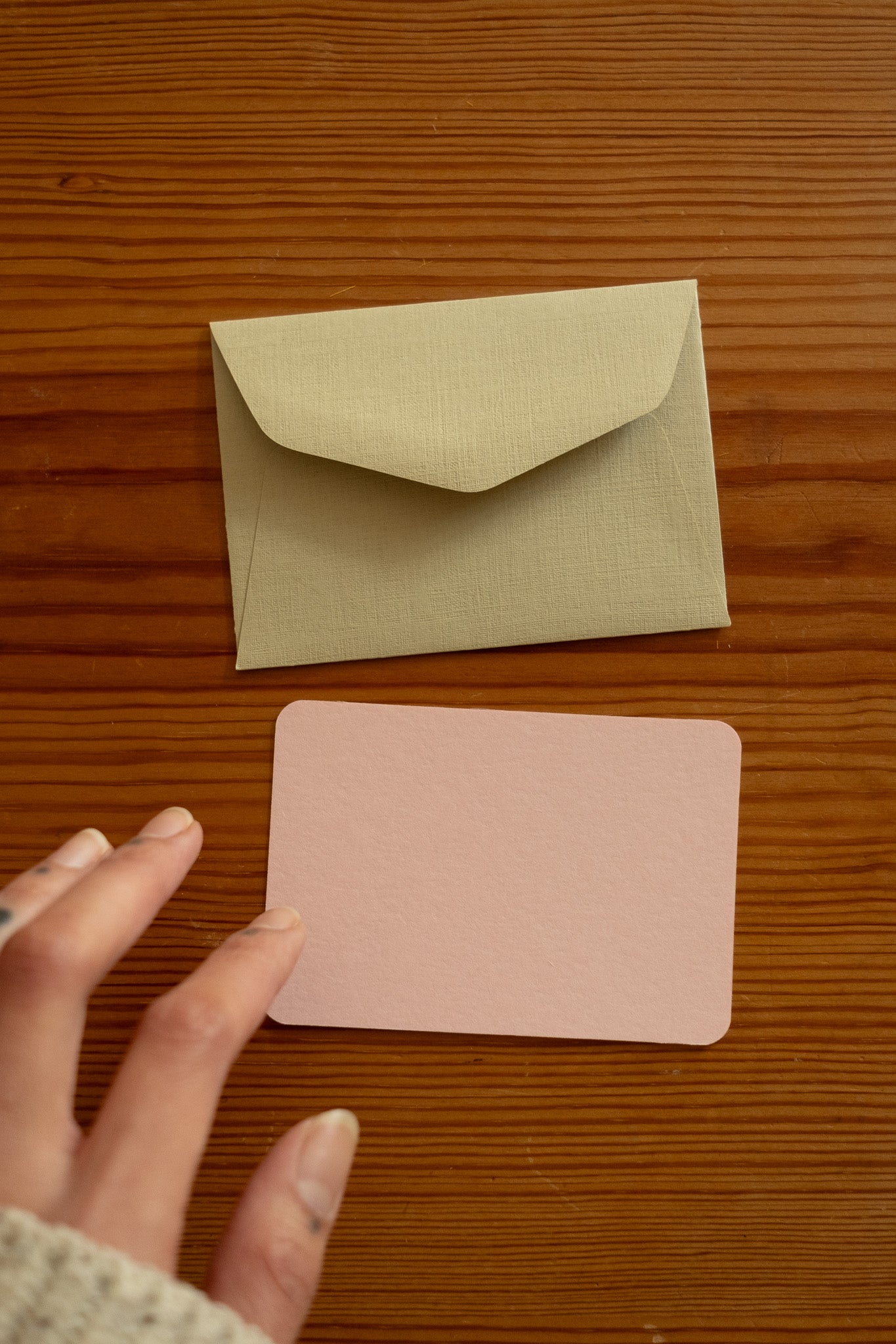 mini card and envelope - various colors