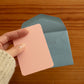 mini card and envelope - various colors