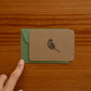 mini card with print and envelope