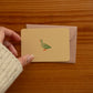 mini card with print and envelope
