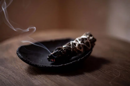 raw smudge/incense plate