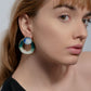 lilac loop de loop porcelain earrings