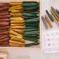 botanical crayons