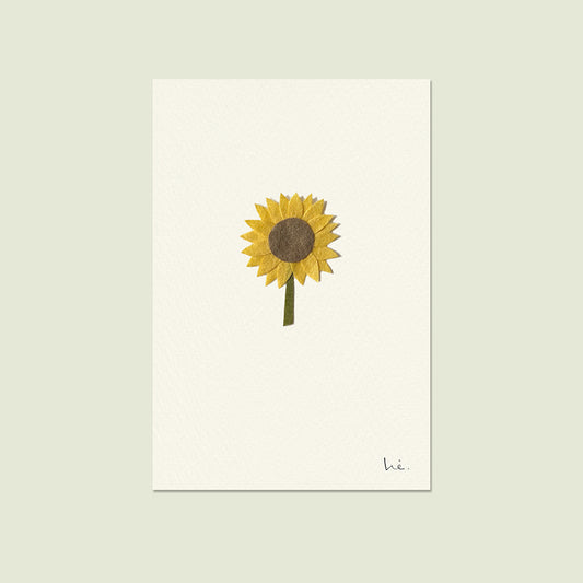 sunflower postcard